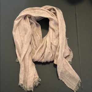 Light Pink Flax Scarf